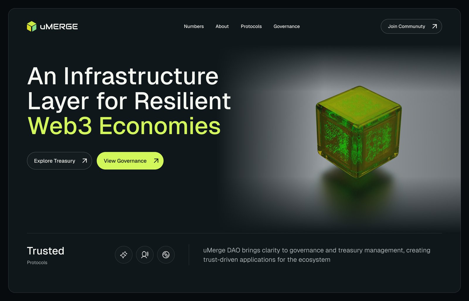 uMerge DAO landing